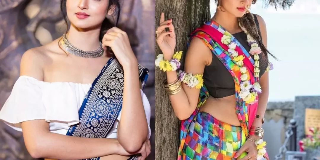 Saree on Pants _ Shanvi Sri thumb picture