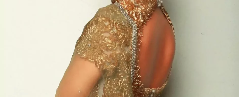 Anu Emmanuel Glitz High Neck Blouse