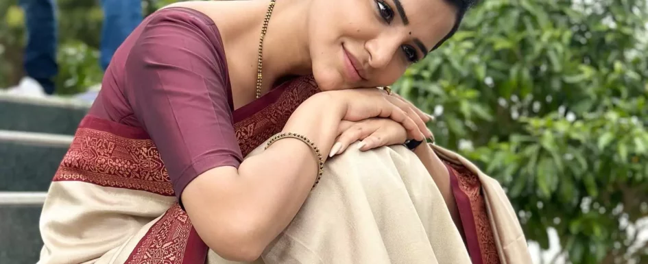 Ashu Reddy - Handloom Sarees from Padmavyuham