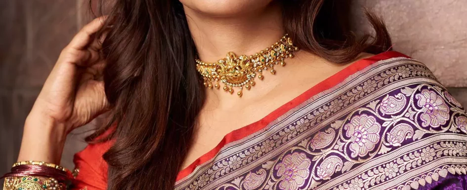 Hebah Patel in Pattu Saree - Tanchoi Silk